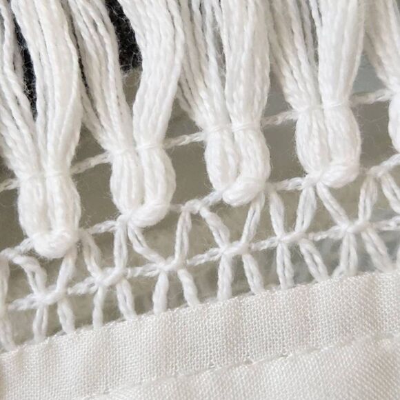 Tasha Polizzi Georgia white knit floral embroidered western boho relaxed romanti - Picture 5 of 9